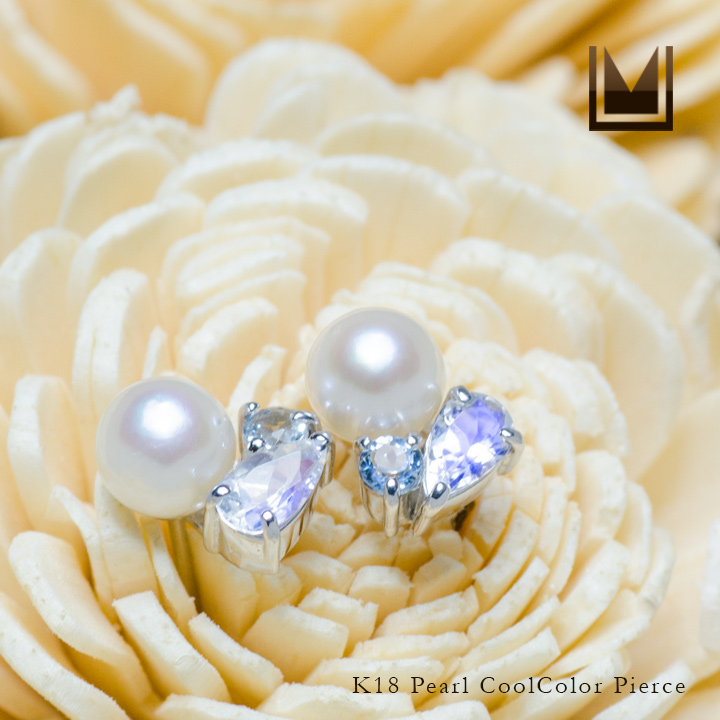 umu -アム- FINE JEWELRY STUIDIOK18 パール クールカラー スタッドピアスpi0205_1.jpg