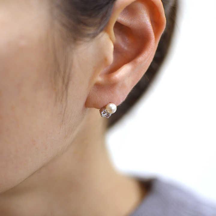 umu -アム- FINE JEWELRY STUIDIOK18 パール クールカラー スタッドピアスpi0205_i2.jpg