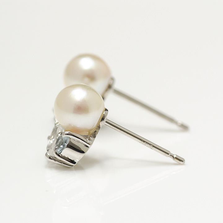 umu -アム- FINE JEWELRY STUIDIOK18 パール クールカラー スタッドピアスpi0205_y.jpg