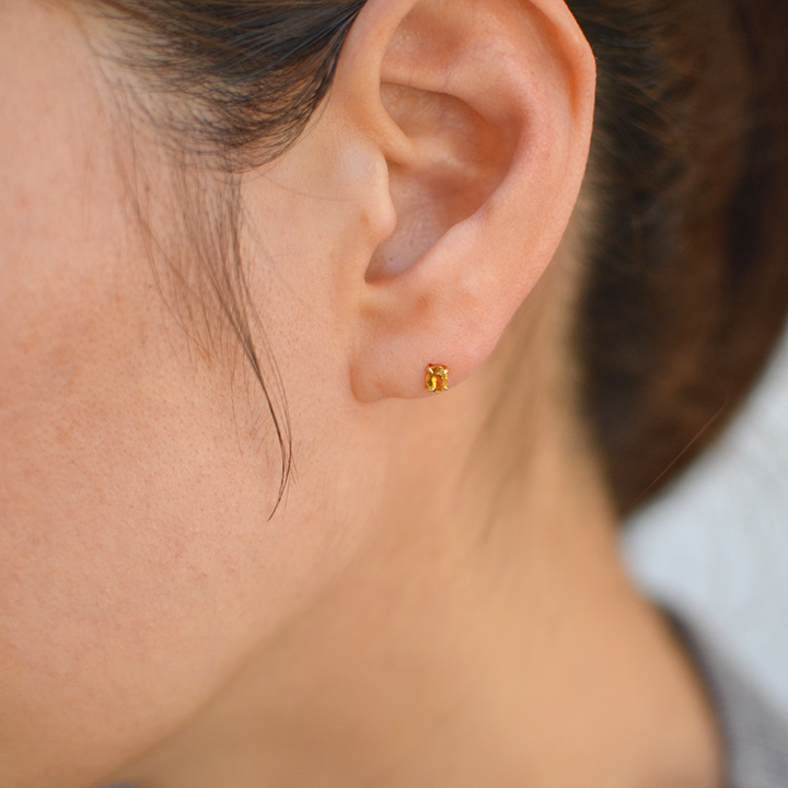 umu -アム- FINE JEWELRY STUIDIOK18 シトリン スタッドピアスpi0211_i2.jpg