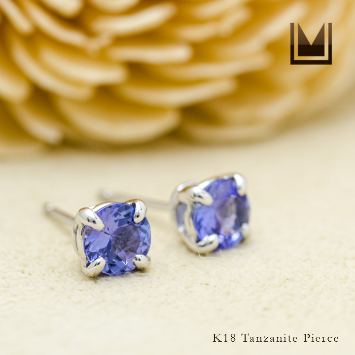 umu -アム- FINE JEWELRY STUIDIOK18 タンザナイト スタッドピアスpi0214_1.jpg