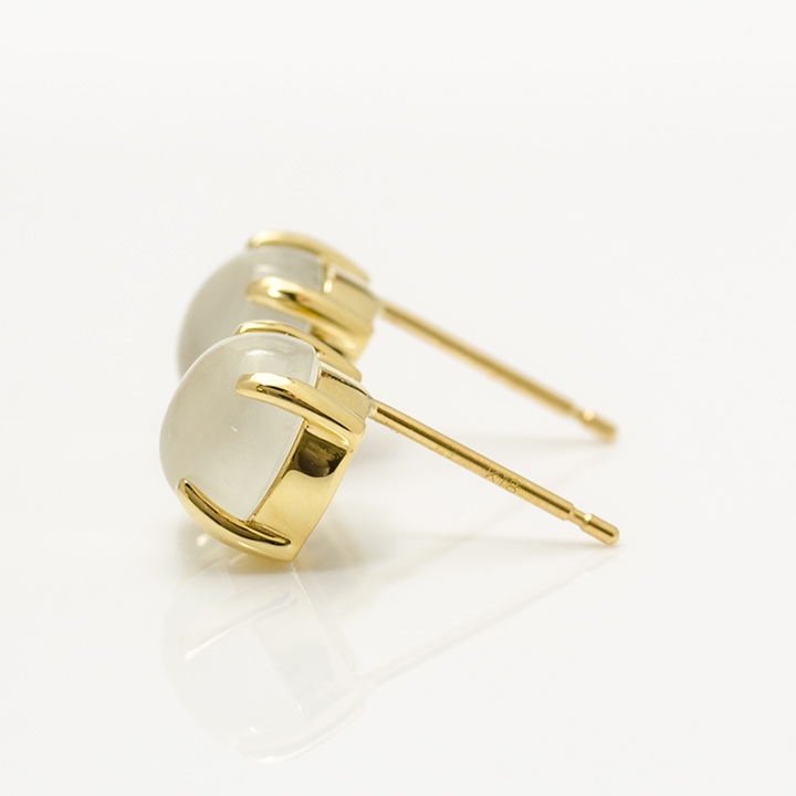 umu -アム- FINE JEWELRY STUIDIOカボション ムーンストーン スタッドピアスpi0220_y.jpg