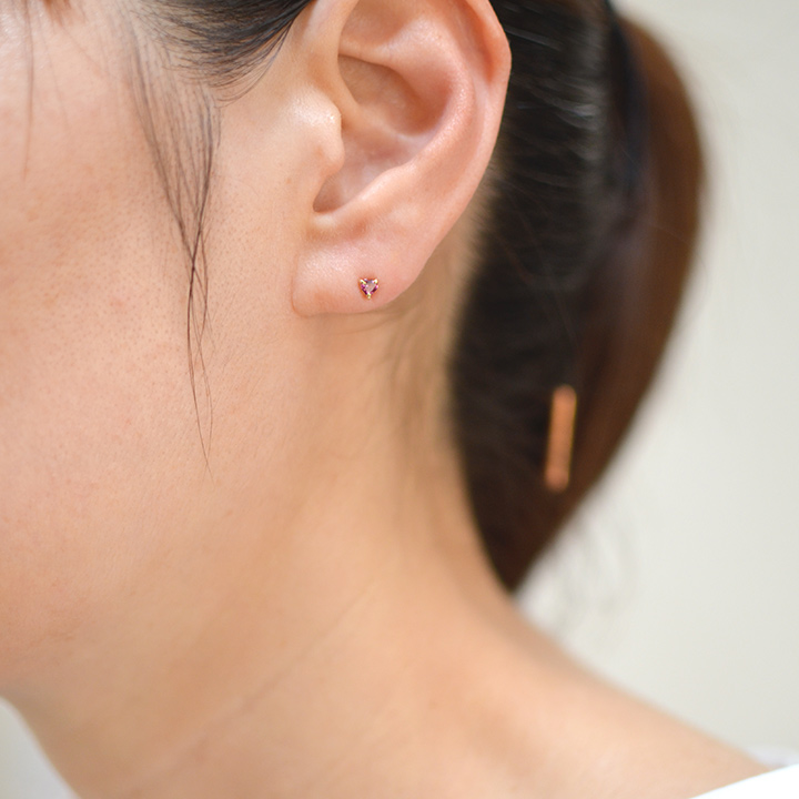 K18 ロードライトガーネット ピアス ハート ピアス TAKE-UP ONLINE SHOP/テイクアップ公式オンラインショップ