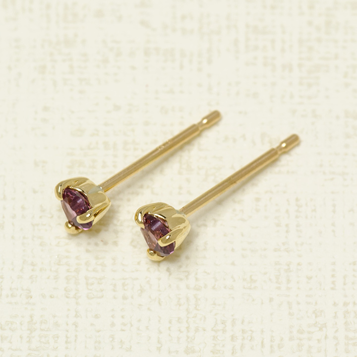 umu -アム- FINE JEWELRY STUIDIOK18 ロードライトガーネット ハート スタッドピアスpi0228_kanban2.jpg