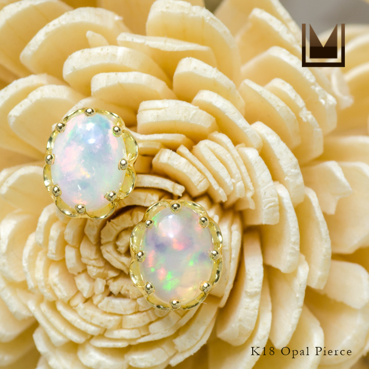umu -アム- FINE JEWELRY STUIDIOK18 オパール スタッドピアスpi0230_1.jpg