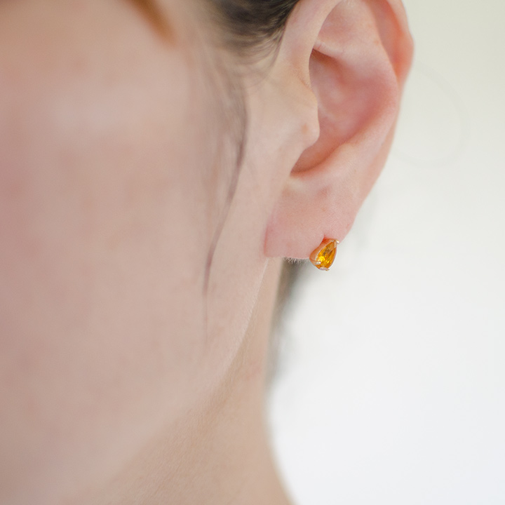 umu -アム- FINE JEWELRY STUIDIOK18 スタッドシトリン ピアス 「adulto」pi0231_i2.jpg