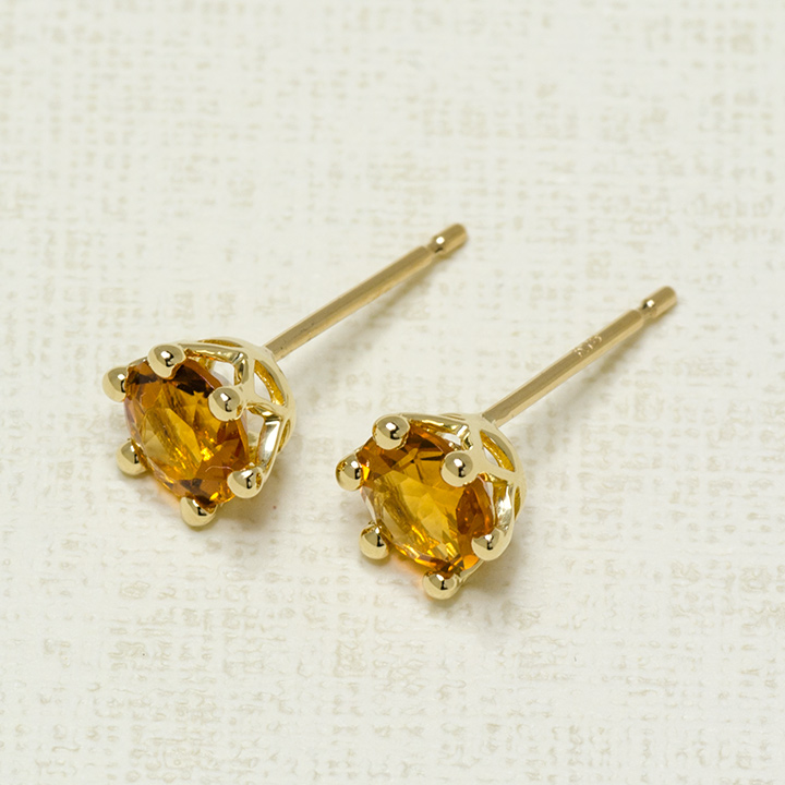 umu -アム- FINE JEWELRY STUIDIOK18 シトリン スタッドピアス 「reginetta」pi0232_kanban2.jpg