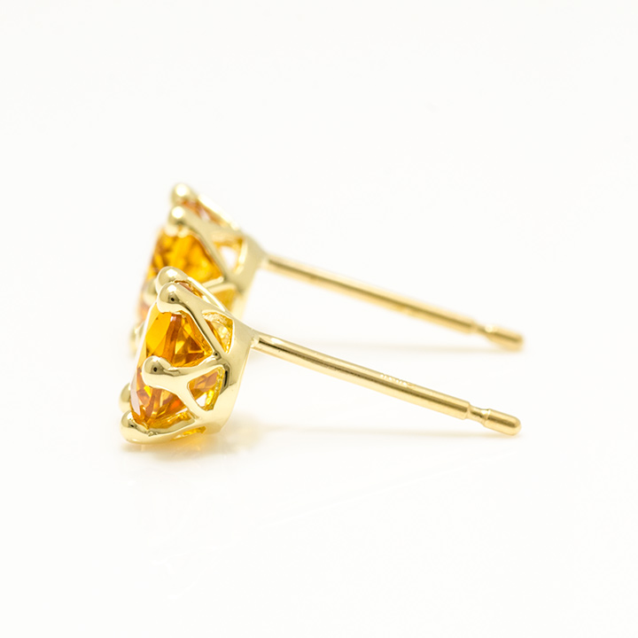 umu -アム- FINE JEWELRY STUIDIOK18 シトリン スタッドピアス 「reginetta」pi0232_y.jpg