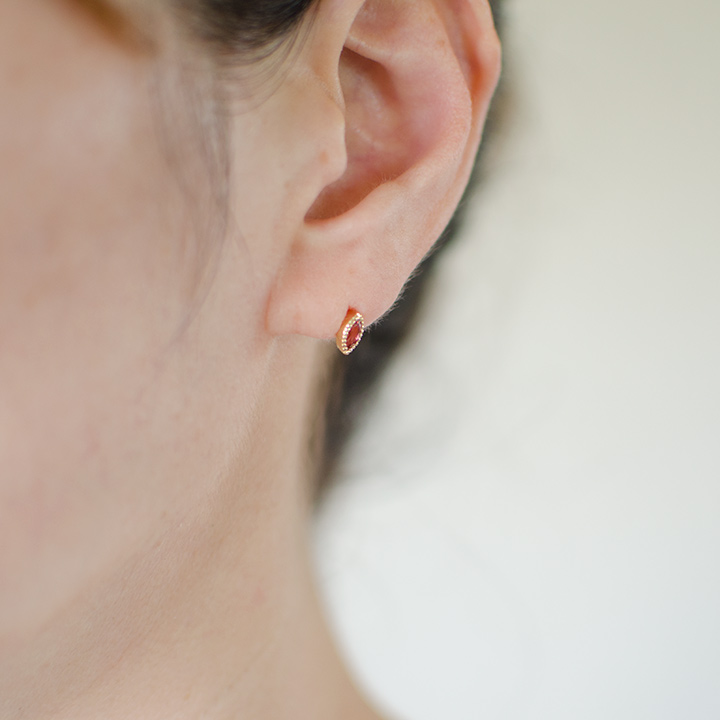 umu -アム- FINE JEWELRY STUIDIOK18 マーキス ピンクトルマリン スタッドピアスpi0233_i2.jpg