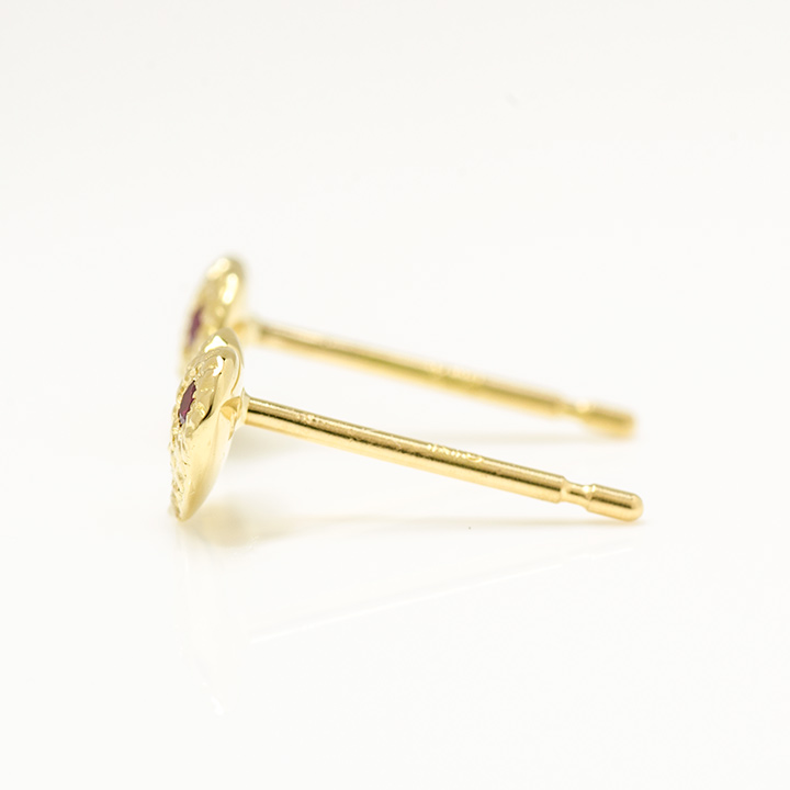 umu -アム- FINE JEWELRY STUIDIOK18 トリコロール ハートモチーフ スタッドピアス 「certo」pi0235_y.jpg