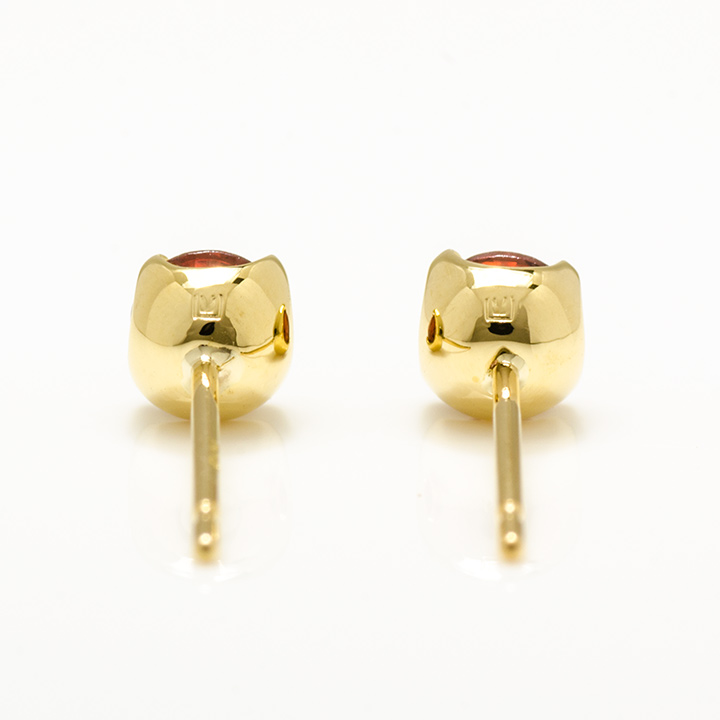 umu -アム- FINE JEWELRY STUIDIOK18 ガーネット スタッドピアス 「attore」pi0242_u.jpg
