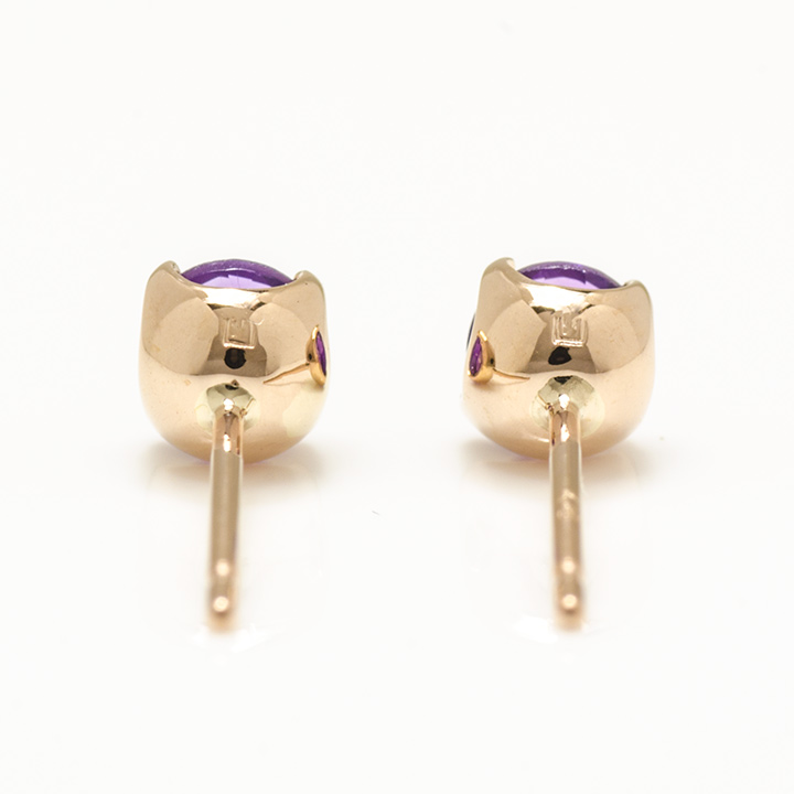 umu -アム- FINE JEWELRY STUIDIOK18 アメシスト スタッドピアス 「attore」pi0243_u.jpg