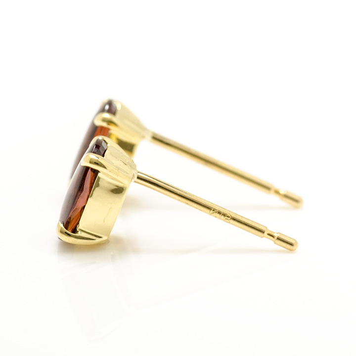 umu -アム- FINE JEWELRY STUIDIOK18 ガーネット スタッドピアス 「leale」pi0245_y.jpg