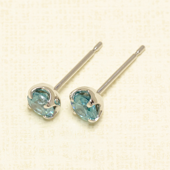 umu -アム- FINE JEWELRY STUIDIOK18 ブルージルコン スタッドピアス 「attore」pi0251_kanban2.jpg