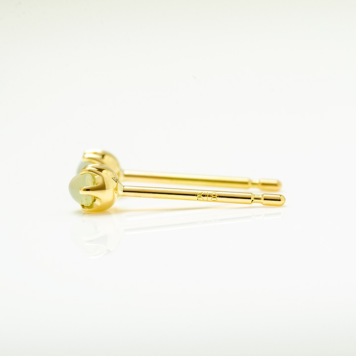 umu -アム- FINE JEWELRY STUIDIOK18 クリソベリルキャッツアイ スタッドピアスpi0258_y.jpg