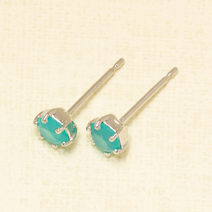 umu -アム- FINE JEWELRY STUIDIOK18 シーブルーカルセドニー スタッドピアス 「involtare」pi0263_kanban2.jpg