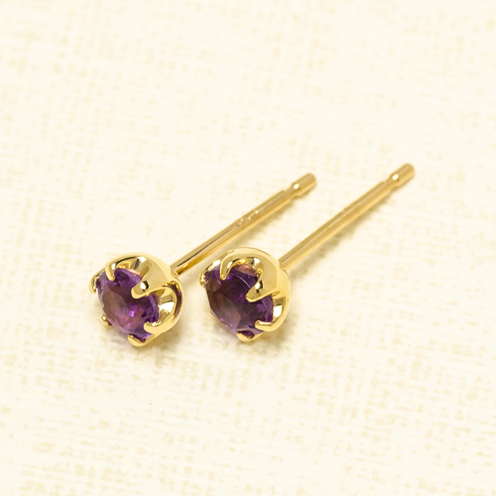 umu -アム- FINE JEWELRY STUIDIOK18 アメシスト スタッドピアスpi0264_kanban2.jpg