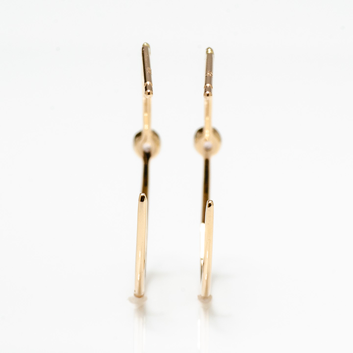 umu -アム- FINE JEWELRY STUIDIOK18 シャンパンガーネット スタッドピアス 「semino」pi0269_u.jpg