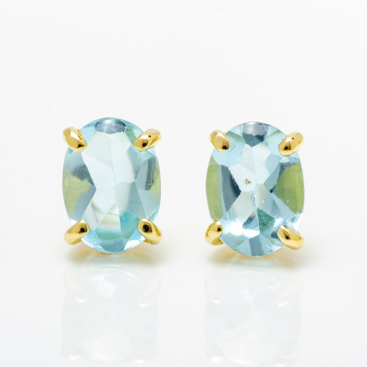 umu -アム- FINE JEWELRY STUIDIOK18 ブルートパーズ スタッドピアスpi0272_m.jpg