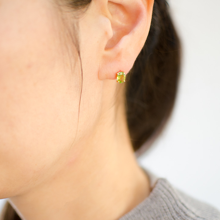 umu -アム- FINE JEWELRY STUIDIOK18 ペリドット スタッドピアスpi0273_i3.jpg
