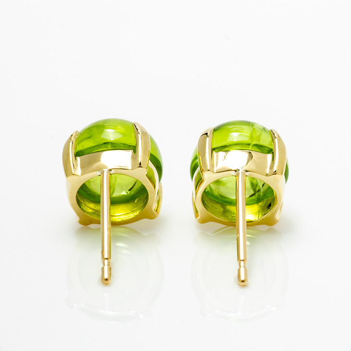 umu -アム- FINE JEWELRY STUIDIOK18 カボション ペリドット スタッドピアスpi0281_u.jpg