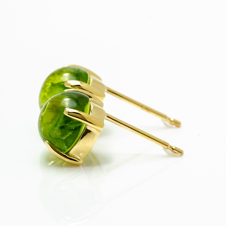 umu -アム- FINE JEWELRY STUIDIOK18 カボション ペリドット スタッドピアスpi0281_y.jpg