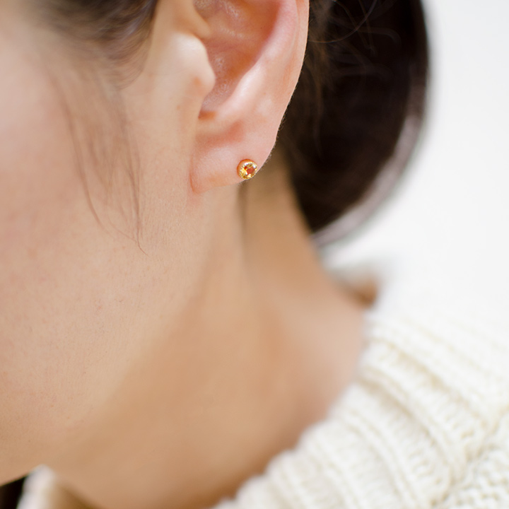 umu -アム- FINE JEWELRY STUIDIOシトリン スタッドピアス 「epica」pi0286_i3.jpg