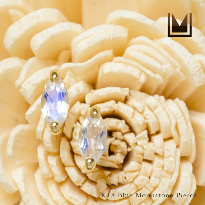 umu -アム- FINE JEWELRY STUIDIOマーキス ブルームーンストーン スタッドピアス 「saetta」pi0287_1.jpg
