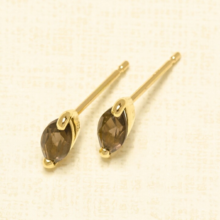 umu -アム- FINE JEWELRY STUIDIOマーキス スモーキークォーツ スタッドピアス 「saetta」pi0289_kanban2.jpg