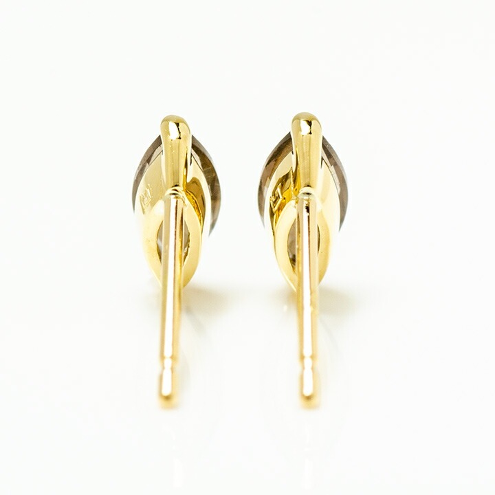 umu -アム- FINE JEWELRY STUIDIOマーキス スモーキークォーツ スタッドピアス 「saetta」pi0289_u.jpg