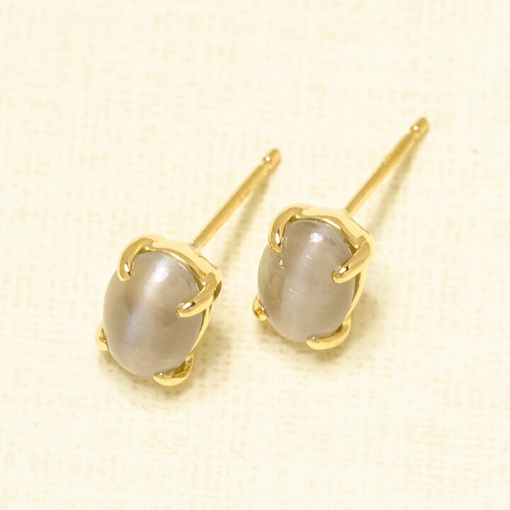 umu -アム- FINE JEWELRY STUIDIOシリマナイトキャッツアイ スタッドピアスpi0291_kanban2.jpg