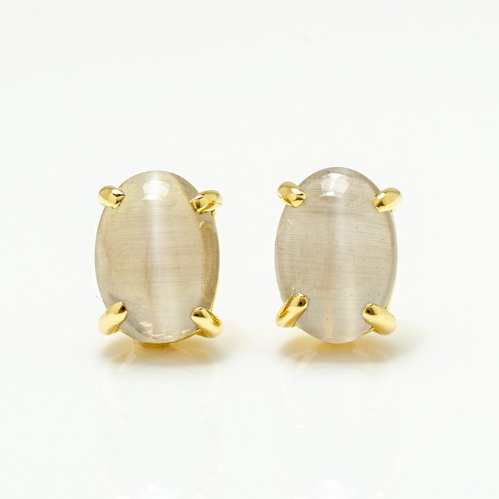 umu -アム- FINE JEWELRY STUIDIOシリマナイトキャッツアイ スタッドピアスpi0291_m.jpg