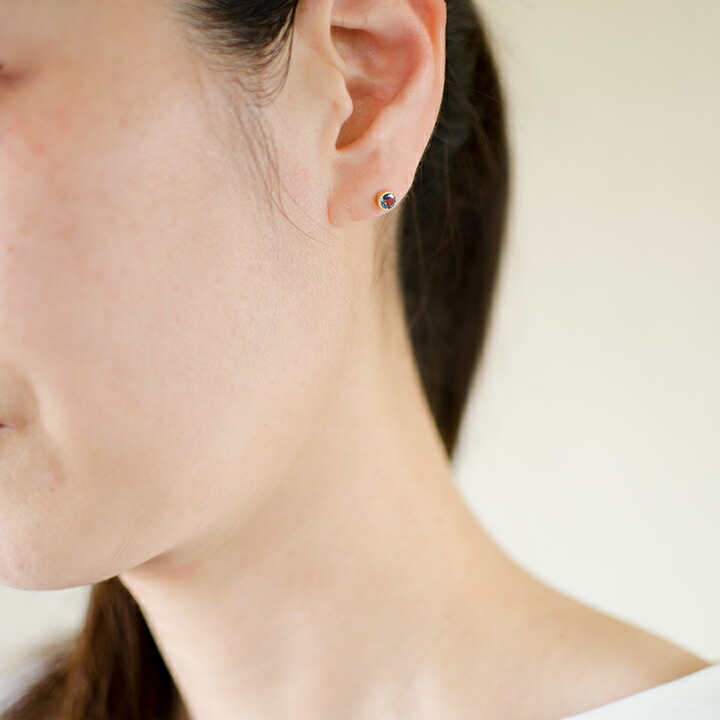 umu -アム- FINE JEWELRY STUIDIOロンドンブルートパーズ スタッドピアス 「epica」pi0292_i3.jpg