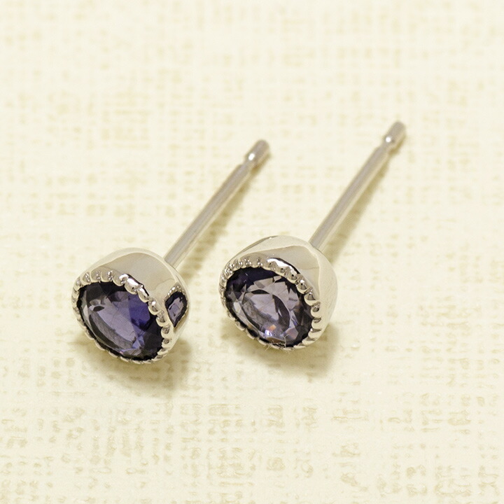 umu -アム- FINE JEWELRY STUIDIOアイオライト スタッドピアス 「epica」pi0294_kanban2.jpg