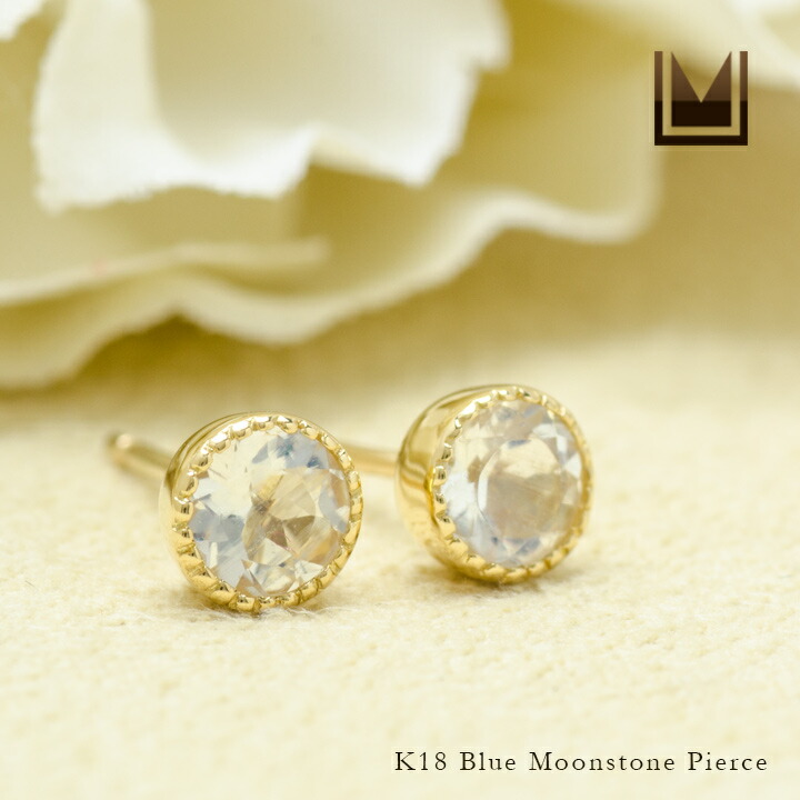 umu -アム- FINE JEWELRY STUIDIOブルームーンストーン スタッドピアス 「epica」pi0295_1.jpg