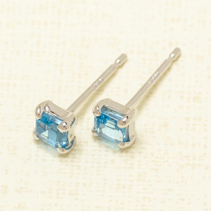 umu -アム- FINE JEWELRY STUIDIOブルートパーズ スタッドピアス 「quadoro」pi0302_kanban2.jpg