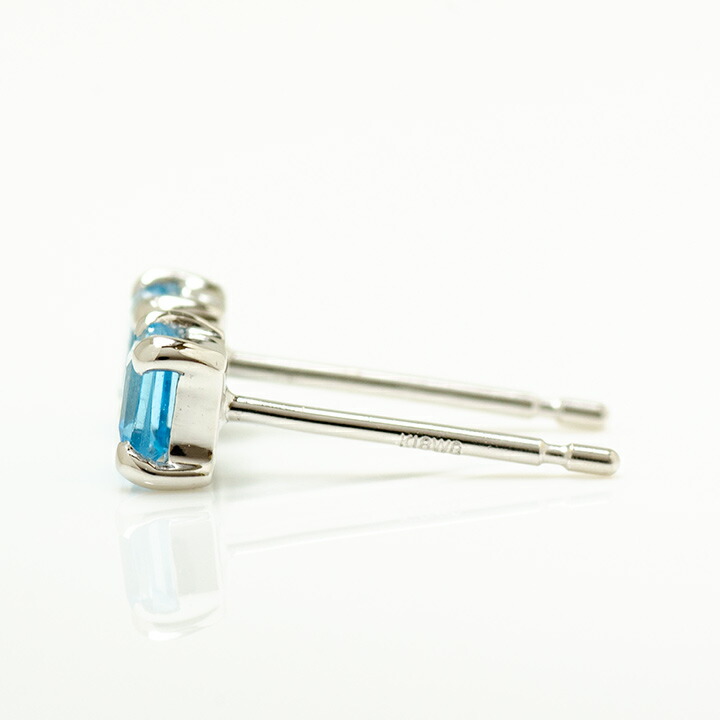 umu -アム- FINE JEWELRY STUIDIOブルートパーズ スタッドピアス 「quadoro」pi0302_y.jpg