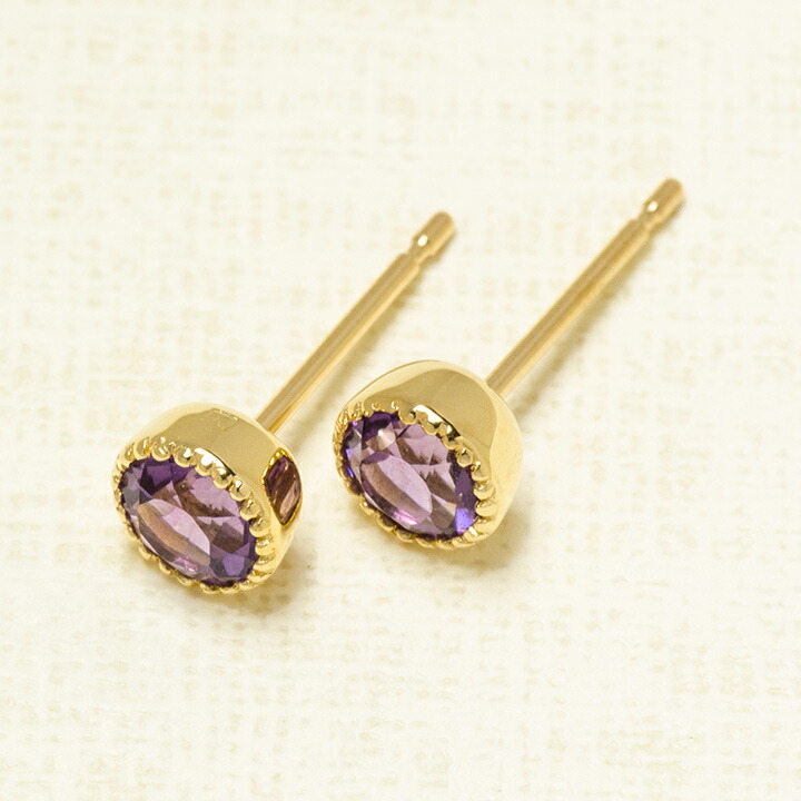 umu -アム- FINE JEWELRY STUIDIOアメシスト スタッドピアス 「epica」pi0303_kanban2.jpg