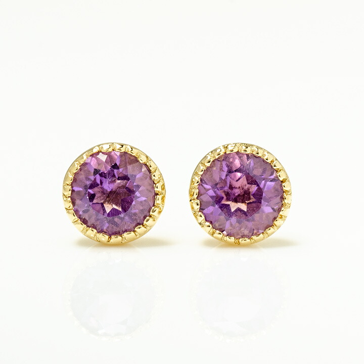 umu -アム- FINE JEWELRY STUIDIOアメシスト スタッドピアス 「epica」pi0303_m.jpg