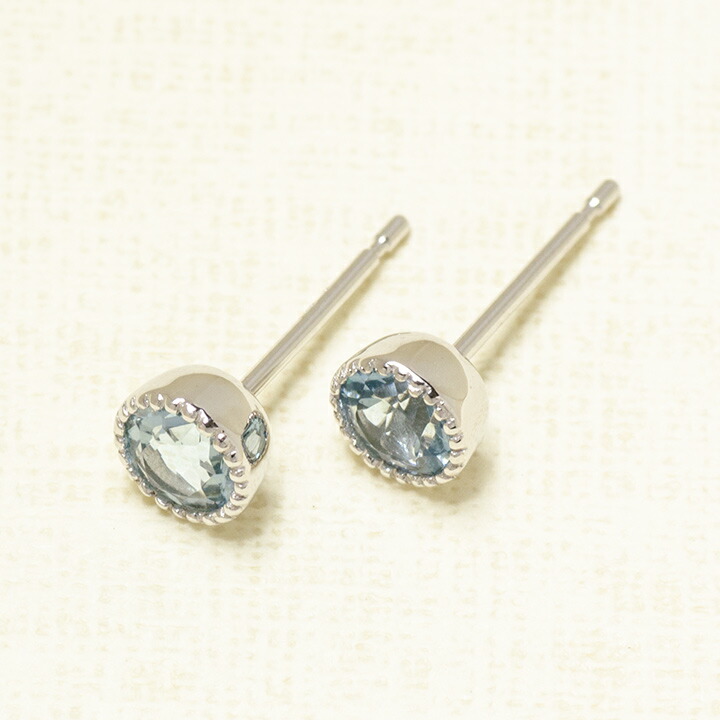 umu -アム- FINE JEWELRY STUIDIOアクアマリン スタッドピアス 「epica」pi0304_kanban2.jpg