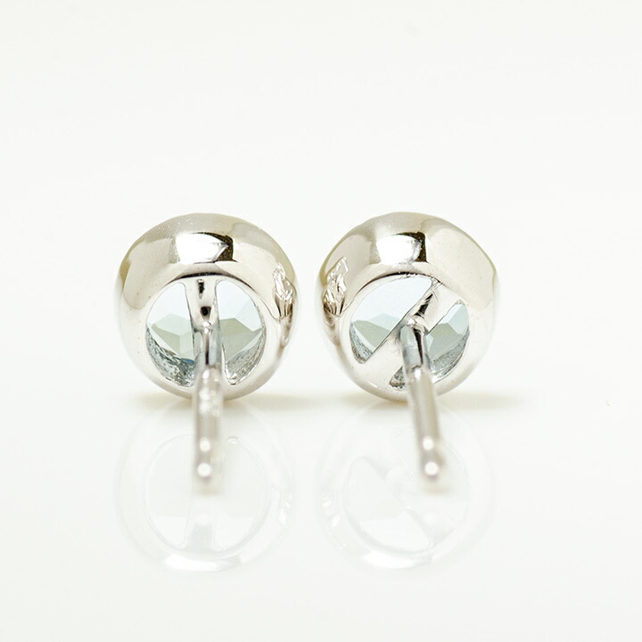 umu -アム- FINE JEWELRY STUIDIOアクアマリン スタッドピアス 「epica」pi0304_u.jpg