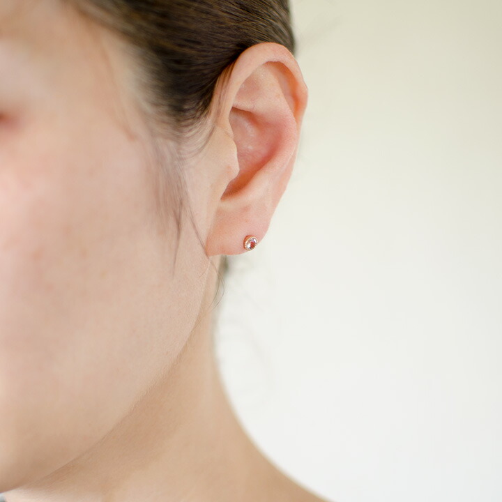 umu -アム- FINE JEWELRY STUIDIOモルガナイト スタッドピアス 「epica」pi0305_i2.jpg