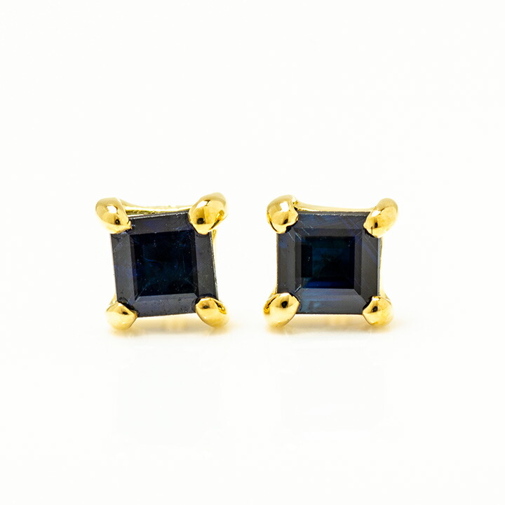 umu -アム- FINE JEWELRY STUIDIOブルーサファイア スタッドピアス 「quadoro」pi0306_m.jpg