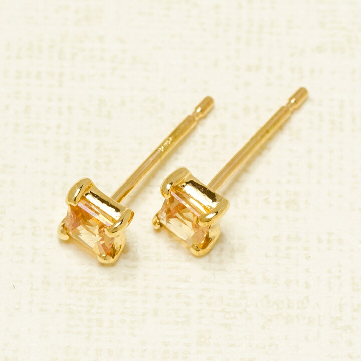 umu -アム- FINE JEWELRY STUIDIOイエローサファイア スタッドピアス 「quadoro」pi0307_kanban2.jpg