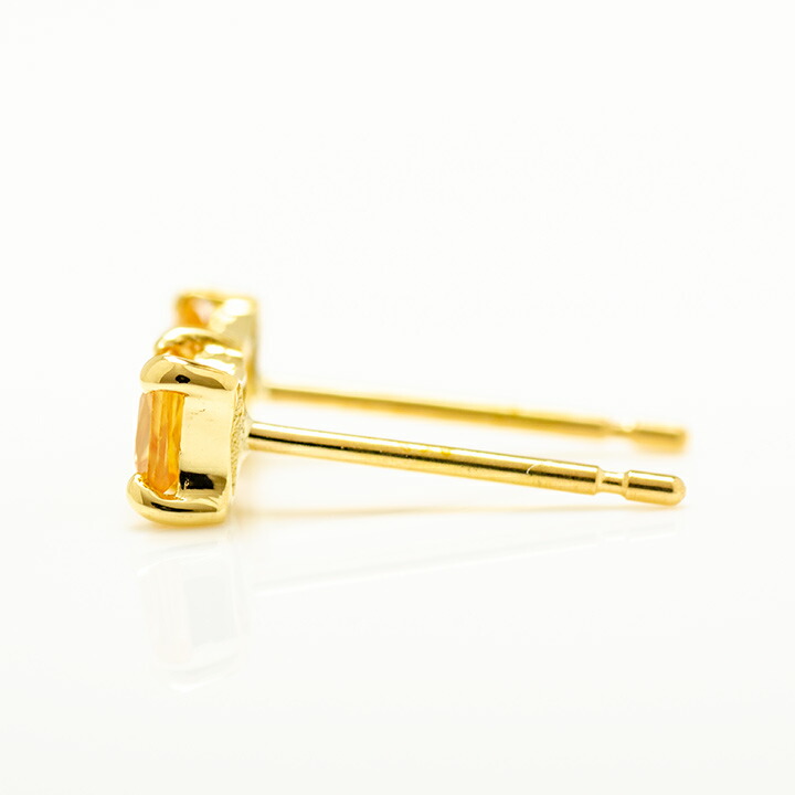 umu -アム- FINE JEWELRY STUIDIOイエローサファイア スタッドピアス 「quadoro」pi0307_y.jpg