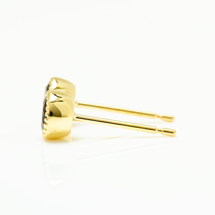 umu -アム- FINE JEWELRY STUIDIOスモーキークォーツ スタッドピアス 「epica」pi0311_y.jpg