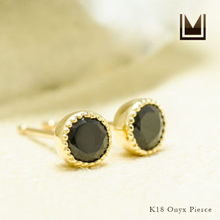 umu -アム- FINE JEWELRY STUIDIOオニキス スタッドピアス 「epica」pi0312_1.jpg