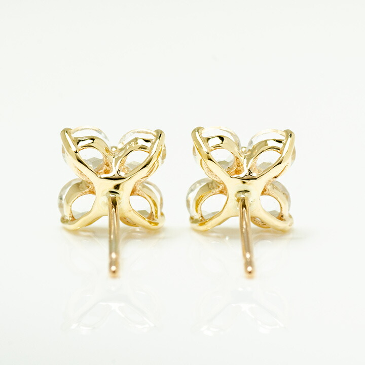 umu -アム- FINE JEWELRY STUIDIOホワイトトパーズ ミントグリーンキュービックジルコニア スタッドピアスpi0313_u.jpg