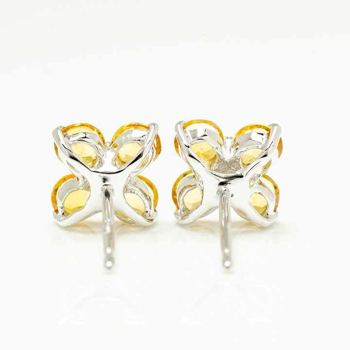 umu -アム- FINE JEWELRY STUIDIOシトリン キュービックジルコニア スタッドピアスpi0314_u.jpg