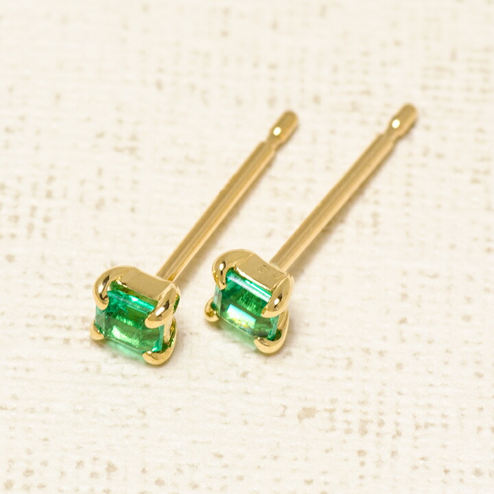umu -アム- FINE JEWELRY STUIDIOエメラルド スタッドピアス 「quadoro」pi0317_kanban2.jpg